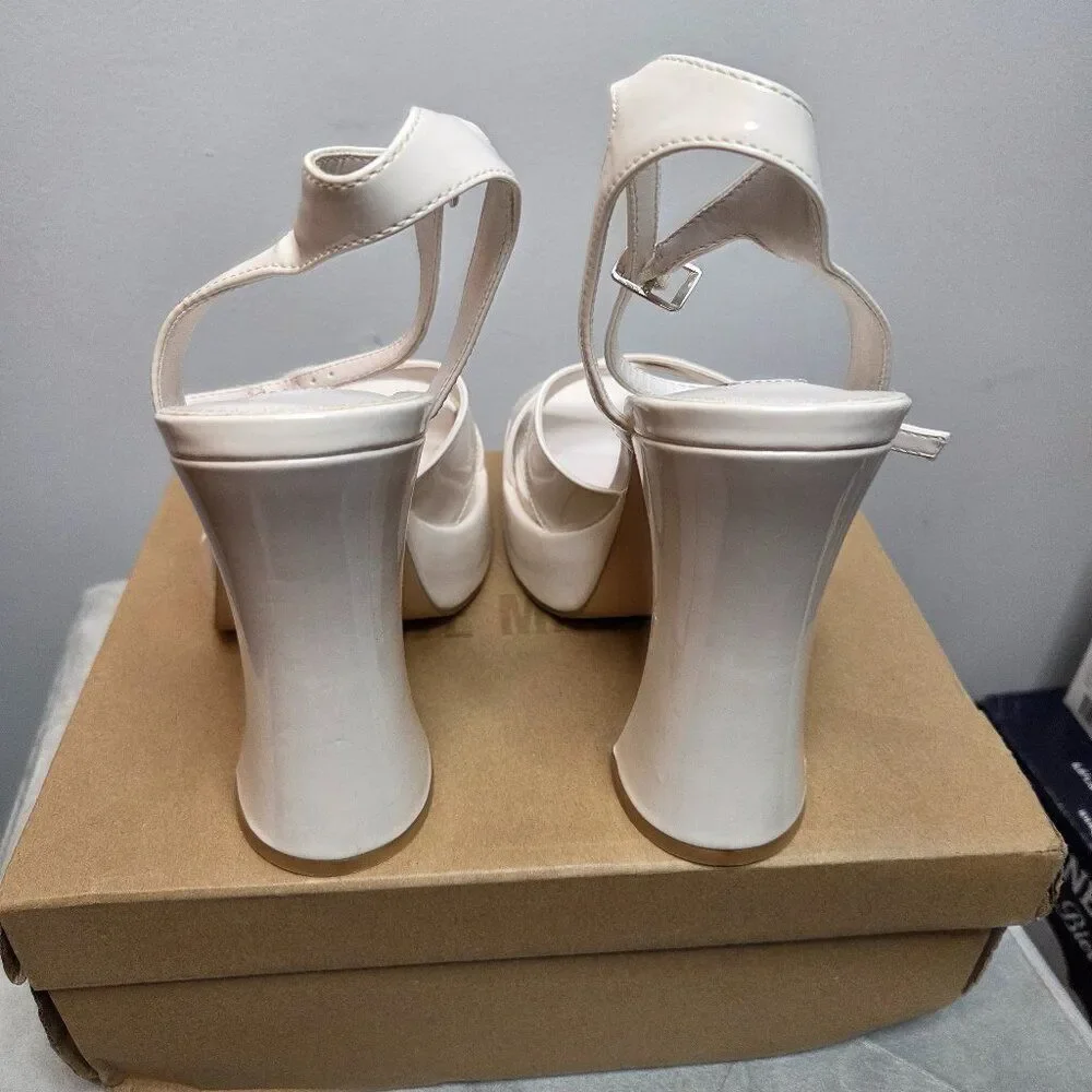 Steve Madden Liandra Platform Sandals, Tali Bone, Size 10